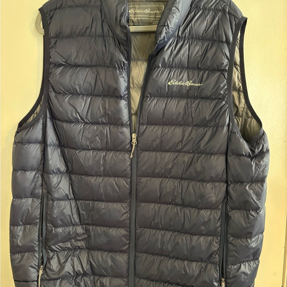 Eddie Bauer Navy Puffer Vest
